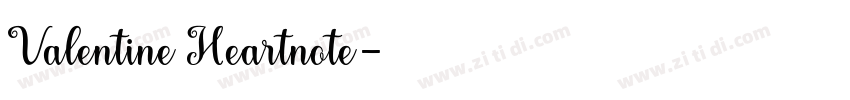 Valentine Heartnote字体转换